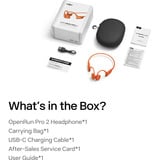 Shokz OpenRun Pro 2, Auriculares con micrófono naranja