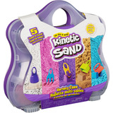 Spin Master Kinetic Sand - Maletín de juego de colores, Juego de arena 
