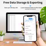 SwitchBot Termómetro exterior IP65 para interior/exterior blanco, Detector blanco