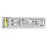 TP-Link TL-SM321A red modulo transceptor Fibra óptica 1250 Mbit/s SFP Fibra óptica, 1250 Mbit/s, SFP, LC (UPC), 9/125 µm, BX