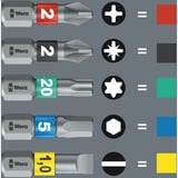 Wera Kraftform Kompakt Stubby Magazin 3 Bit-Satz, Conjuntos de bits negro/Verde