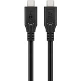 goobay Cable USB4 Gen 3x2, conector USB-C > conector USB-C, 40Gbit/s negro