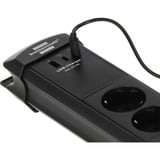 Brennenstuhl Regleta Premium-Line de 6 tomas con 2x USB-C PD, 1x USB-A negro