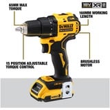 DEWALT DCD708D2T-QW destornillador eléctrico y llave de impacto 1650 RPM Negro, Amarillo, Taladro/destornillador amarillo/Negro, Destornillador eléctrico, Mango de pistola, Negro, Amarillo, 1650 RPM, 450 RPM, 26 Nm