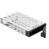 DeLOCK 47235 panel bahía disco duro 13,3 cm (5.25") Bandeja para disco duro Negro, Bastidor de instalación negro, 13,3 cm (5.25"), Bandeja para disco duro, NVMe, 2.5", Negro, Aluminio