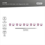 Digitus Clips de color para cables de parche - Magenta, Cubierta Magenta