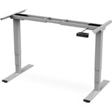 Digitus Estructura de mesa ajustable en altura eléctrica, motor dual, 3 niveles, Soporte gris