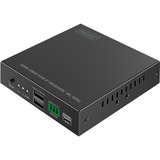 Digitus Receptor KVM IP de fibra HDMI, Switch KVM negro