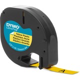 Dymo S0721620 cinta para impresora de etiquetas Negro sobre amarillo, Cinta de escritura Negro sobre amarillo, Poliéster, Bélgica, DYMO, LetraTag 100T, LetraTag 100H, 1,2 cm