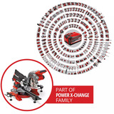 EINHELL TE-SM 36/8 L Li-Solo, 4300882, Sierras de corte a inglete y a bisel rojo
