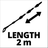 Einhell 4144024 accesorio para hidrolimpiadora, Extensión negro/Plateado, Einhell, Negro, Gris, 1,03 kg, 5 pieza(s), 63 mm, 110 mm