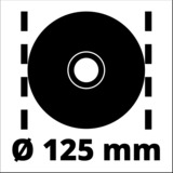 Einhell TC-AG 125 amoladora angular 12,5 cm 11000 RPM 850 W 2,1 kg rojo/Negro, 11000 RPM, 12,5 cm, Corriente alterna, 2,1 kg