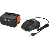 GARDENA Starter-Kit P4A PBA 18V/72 4.0 Ah+ AL 1830 CV - Akku - 4.000 mAh Juego de cargador y baterías, Conjunto Juego de cargador y baterías, Ión de litio, 4 Ah, 18 V, Gardena, Negro, Naranja