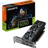 GIGABYTE GeForce RTX 5050 OC Low Profile 8G Tarjeta Gráfica - 8GB GDDR6, 128bit, PCI-E 5.0, 2587MHz Frecuencia del núcleo, 2 x DP, 2 x HDMI, NVIDIA DLSS 4, GV-N5050OC-8GL 128bit, PCI-E 5.0, 2587MHz Frecuencia del núcleo, 2 x DP, 2 x HDMI, NVIDIA DLSS 4, GV-N5050OC-8GL, GeForce RTX 5050, 8 GB, GDDR6, 128 bit, 7680 x 4320 Pixeles, PCI Express 5.0