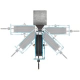 Hazet Enrollador de manguera abierto 9040OS-10, 20 metros, Manguera de aire comprimido azul