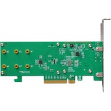 HighPoint SSD6202A controlado RAID PCI Express x8 3.0 8 Gbit/s, Tarjeta de interfaz PCI Express 3.0, PCI Express x8, 0, 1, 8 Gbit/s, 2 canales, 920,585 h
