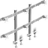 ICY BOX Diamond Stand 666, Soporte de monitor plateado