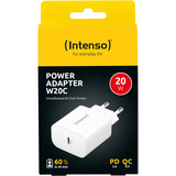 Intenso Adaptador de corriente W20C, Cargador blanco