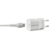 Intenso Power Adapter W30C GaN + C315C USB-C Kabel, Cargador blanco