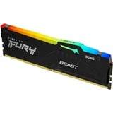 Kingston FURY FURY Beast RGB módulo de memoria 32 GB 1 x 32 GB DDR5 5200 MHz, Memoria RAM negro, 32 GB, 1 x 32 GB, DDR5, 5200 MHz, 288-pin DIMM