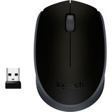 Logitech M171 ratón Ambidextro RF inalámbrico Óptico 1000 DPI negro, Ambidextro, Óptico, RF inalámbrico, 1000 DPI, Negro