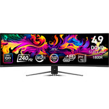 MSI MPG 491CQPXDE QD-OLED pantalla para PC 124,5 cm (49") 5120 x 1440 Pixeles Dual QHD Negro, Monitor de gaming negro, 124,5 cm (49"), 5120 x 1440 Pixeles, Dual QHD, QD-OLED, 0,03 ms, Negro
