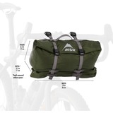MSR 13706 Hubba Hubba Bikepack 1, Tienda de campaña verde oliva/Rojo