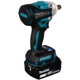 Makita DTW300RTJ destornillador eléctrico y llave de impacto 3200 RPM Negro, Azul, Tornillo de percusión azul/Negro, Destornillador de impacto, Mango de pistola, 1/2", Negro, Azul, Deep discharge, Sobrecalentamiento, Sobrecarga, Sin escobillas