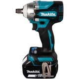 Makita DTW300RTJ destornillador eléctrico y llave de impacto 3200 RPM Negro, Azul, Tornillo de percusión azul/Negro, Destornillador de impacto, Mango de pistola, 1/2", Negro, Azul, Deep discharge, Sobrecalentamiento, Sobrecarga, Sin escobillas