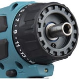 Makita Taladro atornillador a batería con sistema de cabezal intercambiable DDF491Z, 18 Voltios, Taladro/destornillador azul/Negro