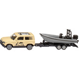 SIKU BLISTER Land Rover Defender "Safari" con bote, Automóvil de construcción 
