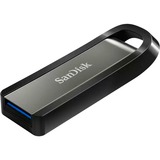 SanDisk Extreme Go unidad flash USB 128 GB USB tipo A 3.2 Gen 1 (3.1 Gen 1) Acero inoxidable, Lápiz USB plateado/Negro, 128 GB, USB tipo A, 3.2 Gen 1 (3.1 Gen 1), 400 MB/s, Deslizar, Acero inoxidable