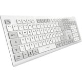 Sharkoon OfficePal K30W, Teclado blanco