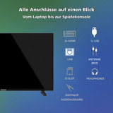 Telefunken QF40VP750S, TV QLED negro