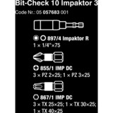 Wera Bit-Check 10 Impaktor 3, Conjuntos de bits 