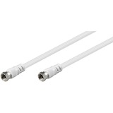 goobay AKF 150 1.5m cable coaxial 1,5 m Blanco blanco, 1,5 m, Coaxial, Coaxial, Blanco