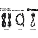 iiyama LH5041UHS-B2AG, Pantalla de gran formato negro brillante