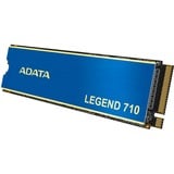 ADATA LEGEND 710 256 GB, Unidad de estado sólido azul/Dorado