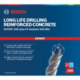 Bosch Expert Broca para martillo SDS plus-7X, Taladro Martillo perforador, Hammer drill bit, 6 mm, 115 mm, Concreto, Piedra, 5 cm
