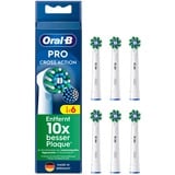 Braun Oral-B Pro Cross Action cabezales de repuesto paquete de 6, Cabezal de cepillo blanco
