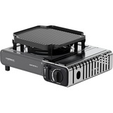 Campingaz Cocinilla de gas Camp'Bistro 3 con plancha para asar, Cocina de gas plateado/Gris