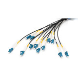 Digitus Cable de fibra óptica universal Breakout, dúplex, conector LC/UPC, monomodo OS2 negro