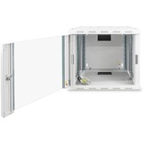 Digitus Carcasa de pared de la serie Unique - 600 x 450 mm (an. x pr.), Armario IT gris claro, Bastidor de pared, 9U, 100 kg, 22,5 kg, Gris