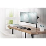 Digitus Soporte de monitor universal doble con fijación a presión negro, Abrazadera, 8 kg, 38,1 cm (15"), 81,3 cm (32"), 100 x 100 mm, Negro