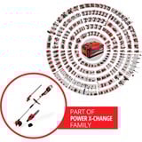 EINHELL 3410901 desbrozadora/bordeadora Batería Negro, Rojo, Cortabordes rojo/Negro, Negro, Rojo, Batería, 18 V