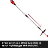 EINHELL 3410901 desbrozadora/bordeadora Batería Negro, Rojo, Cortabordes rojo/Negro, Negro, Rojo, Batería, 18 V