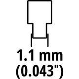Einhell 4501754 cadena de sierras de repuesto Einhell, GC-LC 18 Li, 25 cm, 100 g, 130 g