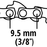 Einhell 4501754 cadena de sierras de repuesto Einhell, GC-LC 18 Li, 25 cm, 100 g, 130 g