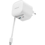 Intenso Adaptador de corriente W65ACIC GaN, Cargador blanco