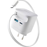 Intenso Adaptador de corriente W65ACIC GaN, Cargador blanco